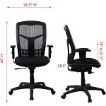 Lorell Executive Mesh High-back Swivel Chair (86205) - Image 4