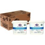 Clorox Healthcare Bleach Germicidal Wipes, 1-Ply, 12 x 12, Unscented, White, 110/Canister, 2 Canisters/Carton (30358CT) - Image 3