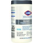 Clorox Healthcare VersaSure Cleaner Disinfectant Wipes, 1-Ply, 6.75 x 8, Fragranced, White, 85/Canister, 6 Canisters/Carton (31757) - Image 2