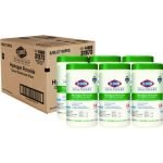Clorox Healthcare Hydrogen Peroxide Cleaner Disinfectant Wipes, 9 x 6.75, Unscented, White, 95/Canister, 6 Canisters/Carton (30824)