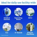 Clorox Healthcare Hydrogen Peroxide Cleaner Disinfectant Wipes, 11 x 12, Unscented, White, 185/Canister, 2 Canisters/Carton (30826) - Image 8