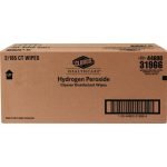 Clorox Healthcare Hydrogen Peroxide Cleaner Disinfectant Wipes, 11 x 12, Unscented, White, 185/Canister, 2 Canisters/Carton (30826) - Image 3