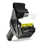 Universal Handheld Box Sealing Tape Dispenser, 3" Core, For Rolls Up to: 2" x 110 yds, Black (88000) - Image 2