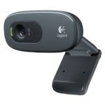 Logitech C270 HD Webcam, 1280 pixels x 720 pixels, 1 Mpixel, Black (960000694) - Image 3