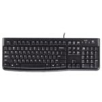 Logitech K120 Ergonomic Desktop Wired Keyboard, USB, Black (920002478) - Image 3