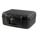SentrySafe 1200 Series Fire Chest, 0.18 cu ft, 14.3w x 11.2d x 6.1h, Black