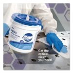 WypAll Power Clean Wipers for Disinfectants, Sanitizers,Solvents WetTask Customizable Wet Wipe System, 140/Roll, 6 Rolls/1 Bucket/CT (0621102) - Image 7
