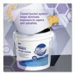 WypAll Power Clean Wipers for Disinfectants, Sanitizers,Solvents WetTask Customizable Wet Wipe System, 140/Roll, 6 Rolls/1 Bucket/CT (0621102) - Image 5