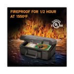 SentrySafe 1200 Series Fire Chest, 0.18 cu ft, 14.3w x 11.2d x 6.1h, Black - Image 2
