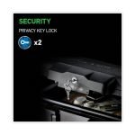 SentrySafe 1200 Series Fire Chest, 0.18 cu ft, 14.3w x 11.2d x 6.1h, Black - Image 3
