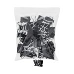 Universal Binder Clip Zip-Seal Bag Value Pack, Medium, Black/Silver, 36/Pack (10210VP) - Image 2
