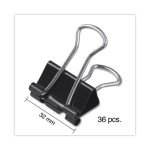 Universal Binder Clip Zip-Seal Bag Value Pack, Medium, Black/Silver, 36/Pack (10210VP) - Image 4