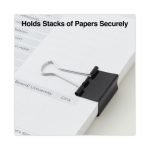 Universal Binder Clip Zip-Seal Bag Value Pack, Medium, Black/Silver, 36/Pack (10210VP) - Image 5