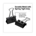 Universal Binder Clip Zip-Seal Bag Value Pack, Medium, Black/Silver, 36/Pack (10210VP) - Image 3