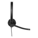 Logitech H570e Binaural Over The Head Wired Headset, Black (981000574) - Image 5