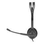 Logitech H111 Binaural Over The Head Headset, Black/Silver (981000612) - Image 2