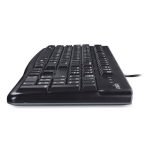 Logitech K120 Ergonomic Desktop Wired Keyboard, USB, Black (920002478) - Image 5
