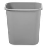 Rubbermaid Commercial Deskside Plastic Wastebasket, 7 gal, Plastic, Gray (295600GY) - Image 2