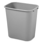 Rubbermaid Commercial Deskside Plastic Wastebasket, 7 gal, Plastic, Gray (295600GY) - Image 3