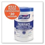 PURELL Healthcare Surface Disinfecting Wipes, 1-Ply, 7" x 10", Unscented, White, 110 Wipes/Canister, 6 Canisters/Carton (934006) - Image 6