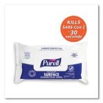 PURELL Healthcare Surface Disinfecting Wipes, 1-Ply, 7" x 10", Unscented, White, 72/Pack (937012) - Image 3