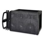 Rubbermaid Commercial BRUTE Heavy-Duty Utility Cart with Lipped Shelves, Plastic, 2 Shelves, 500 lb Capacity, 25.9" x 45.2" x 32.2", Black (452088BK) - Image 6