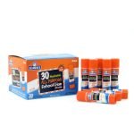 Elmer's Washable School Glue Sticks, 0.24 oz, Applies and Dries Clear, 30/Box (E556)