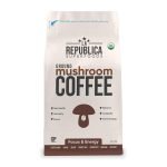 La Republica Organic Ground Superfood Mushroom Coffee, Fair Trade Arabica Coffee, Medium Roast, 60 Servings (LARR-OGMC)