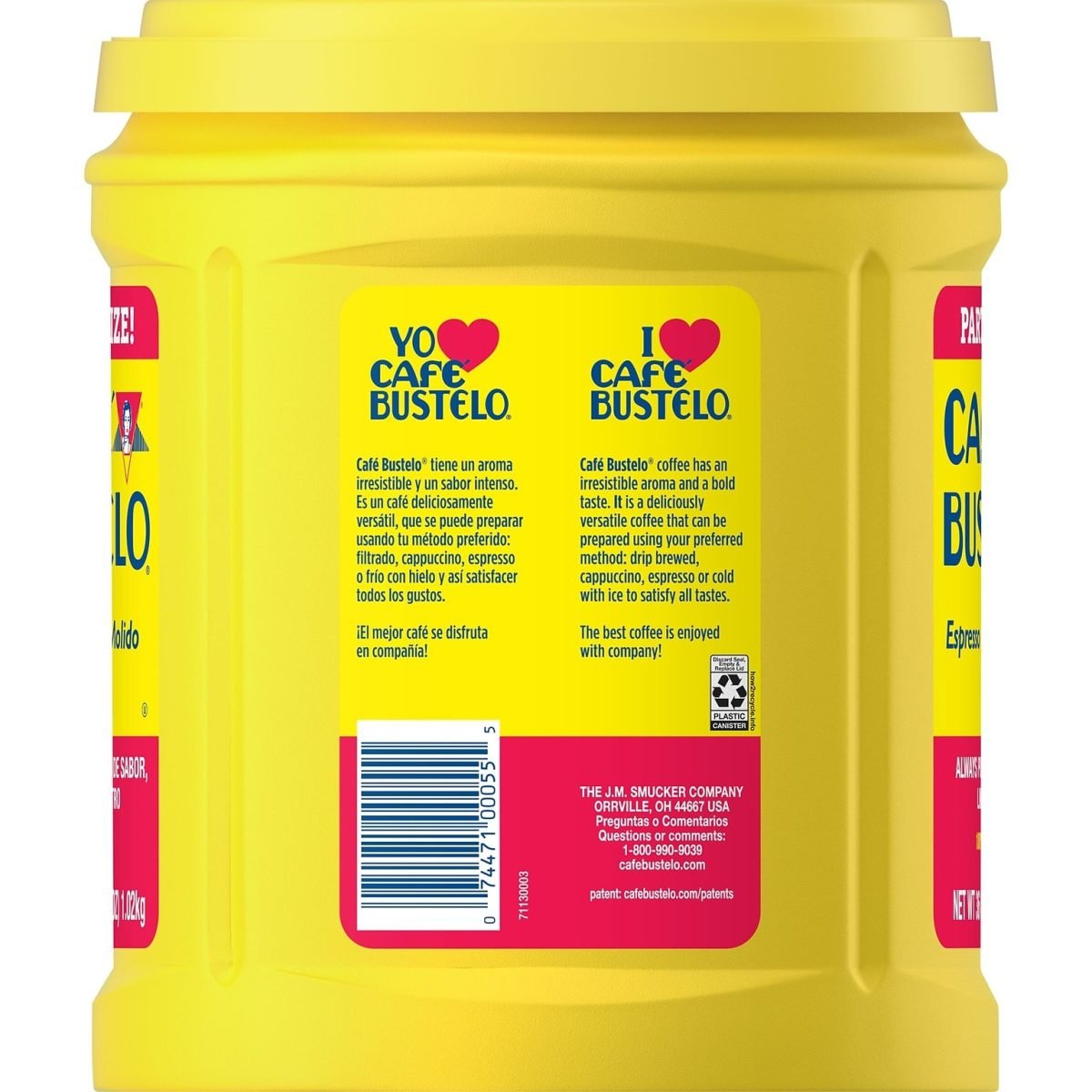 Café Bustelo Espresso Ground Coffee, Dark Roast, 36 oz. (SMU00055) - Image 3