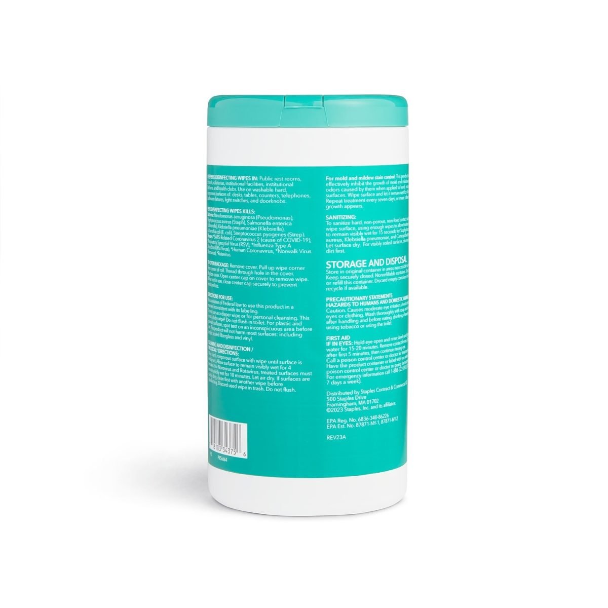 Perk™ Disinfecting Wipes, Fresh, 75 Wipes/Pack, 6/Carton (PK56664CT) - Image 3