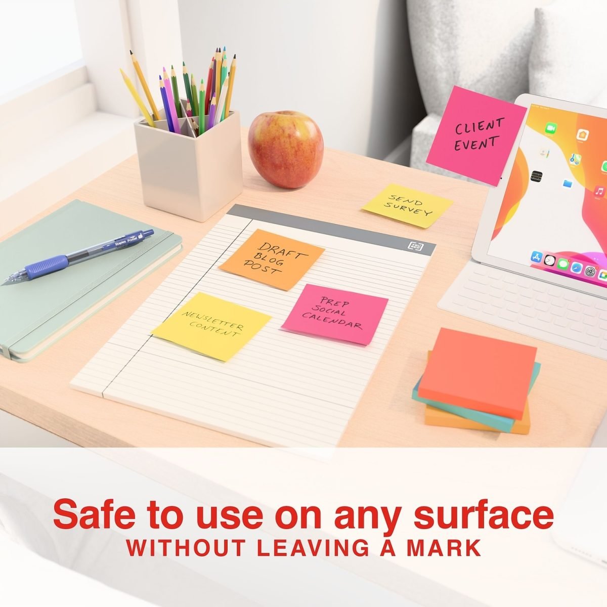 Staples Sticky Notes, 3" x 3", Dusk to Dawn Collection, 100 Sheets/Pad, 12 Pads/Pack (S-33BR12/52567) - Image 3