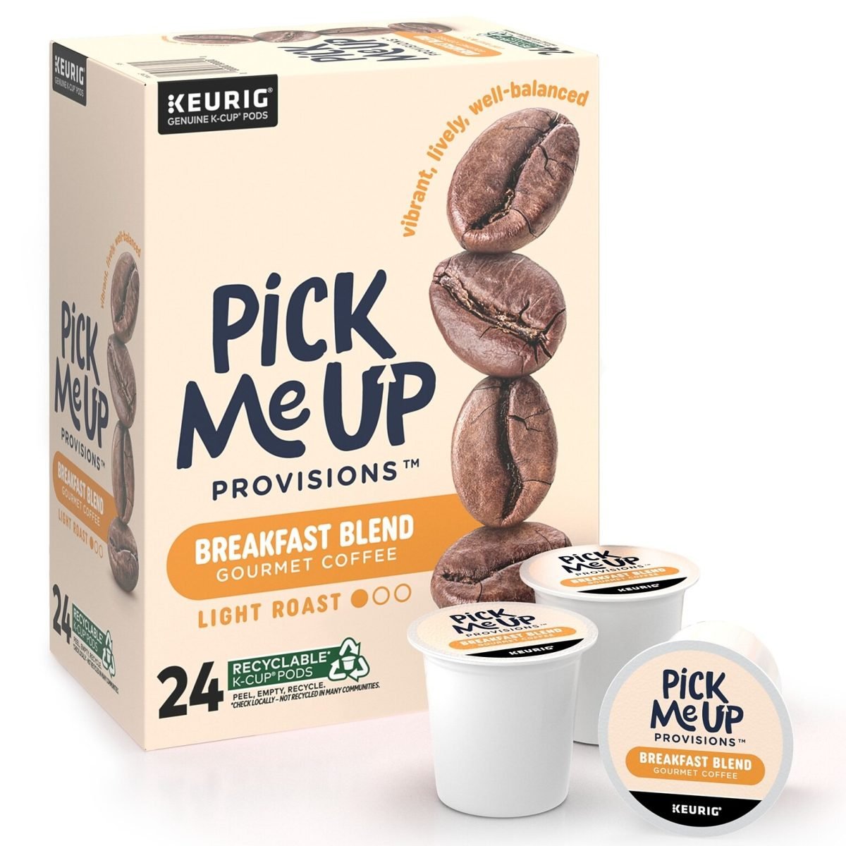 Pick Me Up Provisions™ Breakfast Blend Coffee Keurig® K-Cup® Pods, Light Roast, 24/Box (52967) - Image 2