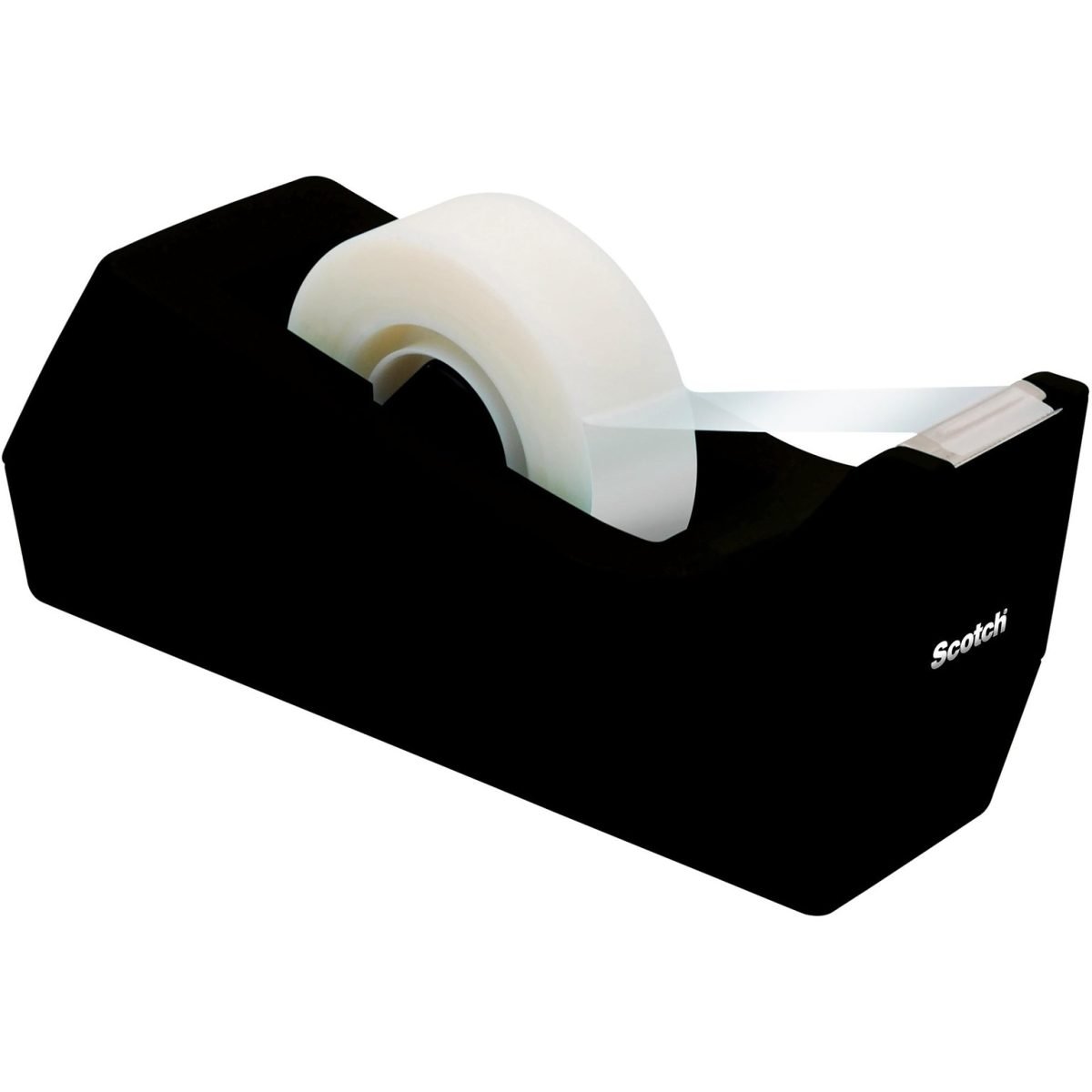 Scotch Desktop Tape Dispenser, 1 Dispenser, Black, Home Office and Back to School Supplies for College and Classrooms - Image 2