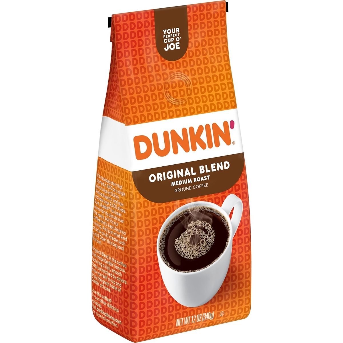 Dunkin' Original Blend Ground Coffee, Medium Roast, 12 oz., Each (SMU00046) - Image 2