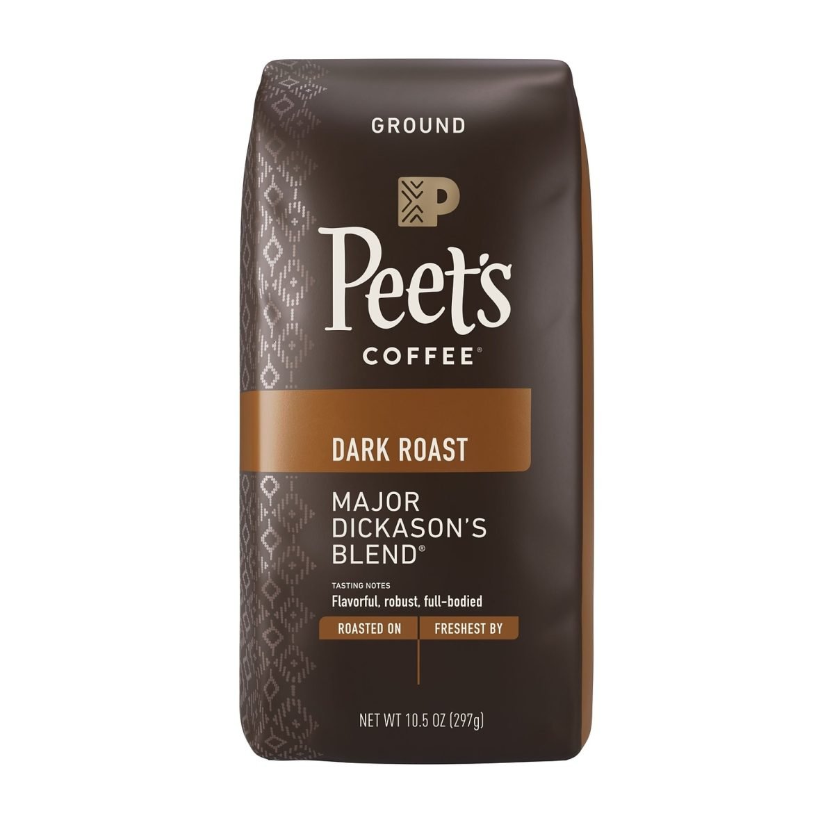 Peet's Coffee Major Dickason's Blend Ground Coffee, Dark Roast, 10.5 oz. (836261) - Image 1