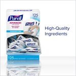 PURELL SINGLES Advanced 70% Alcohol Gel Hand Sanitizer, 125/Box (9630-12-125CTNS) - Image 3