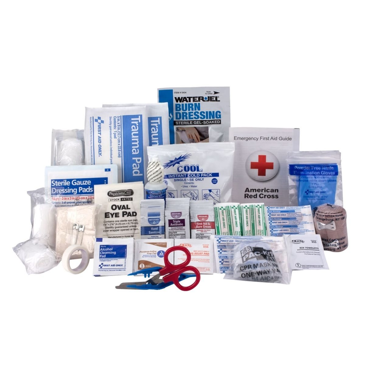 First Aid Only First Aid Kit Refill, ANSI 2015 Class A+, 50 People, 183 Pieces (90617) - Image 1