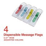 Staples "Sign Here" Message Flags, Assorted Colors, 120 Flags/Pack (ST62860) - Image 2