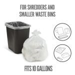 Perk™ 10 Gallon Kitchen Trash Bag, 24" x 24", High Density, 0.36 mil, Clear, 300 Bags/Box (PK56746) - Image 3