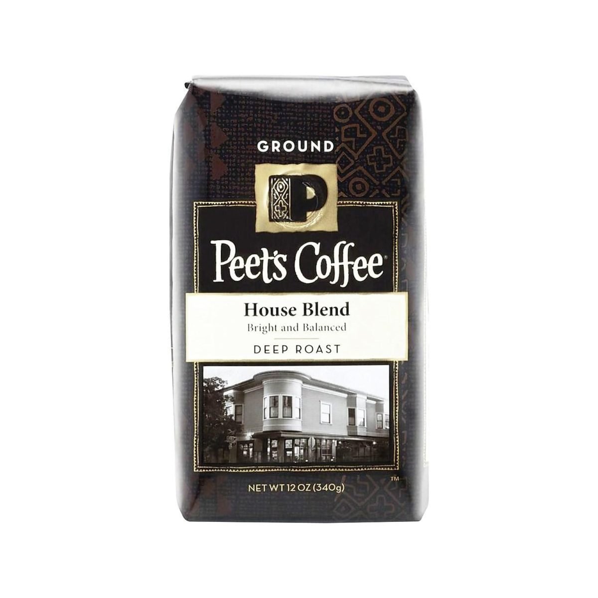 Peet's Coffee House Blend Ground Coffee, Dark Roast, 10.5 oz. (PCE835261) - Image 1