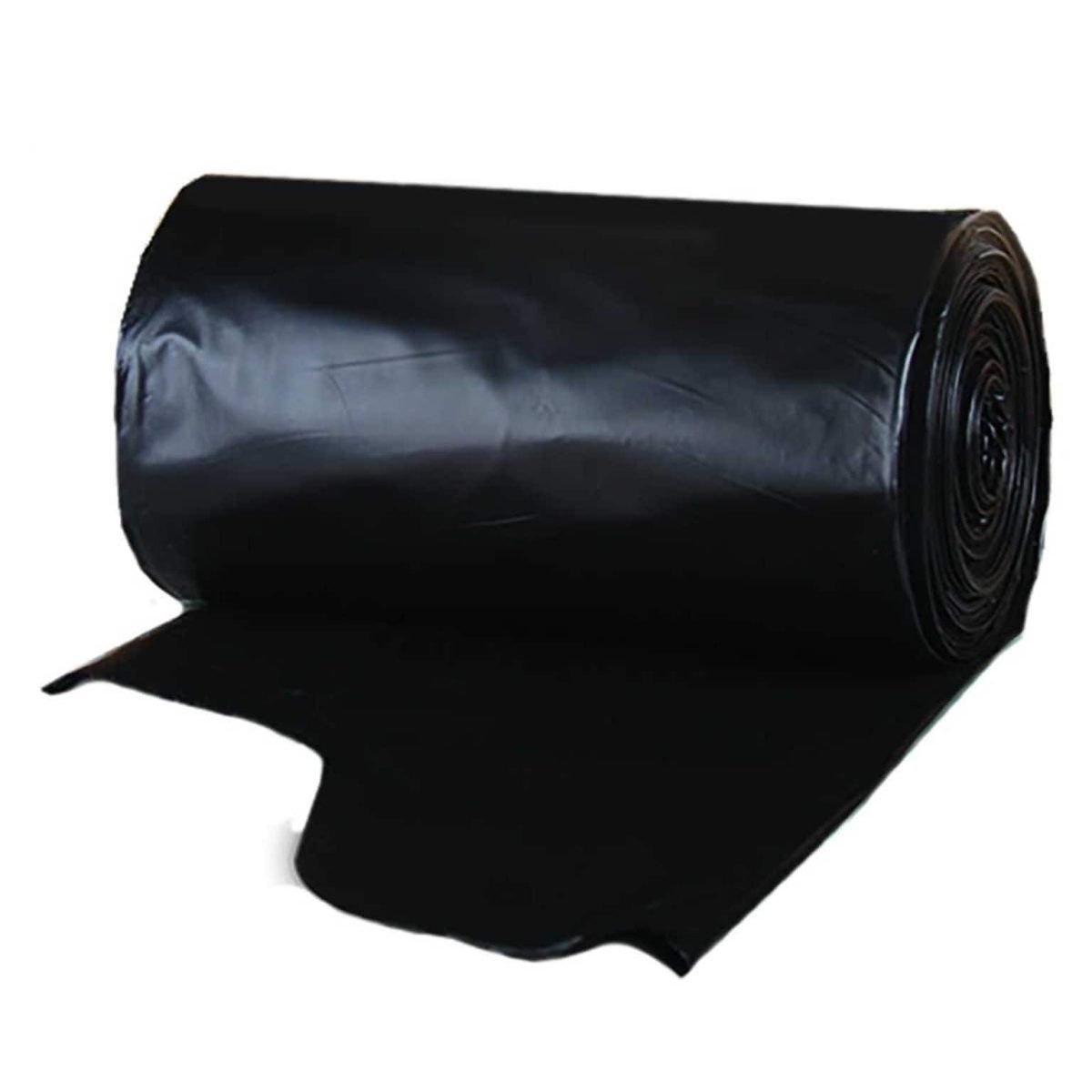 Berry Global 55 Gallon Contractor Bag, Low Density, 3 mil, Black, 15 Bags/Box (WTCON55GAL) - Image 1